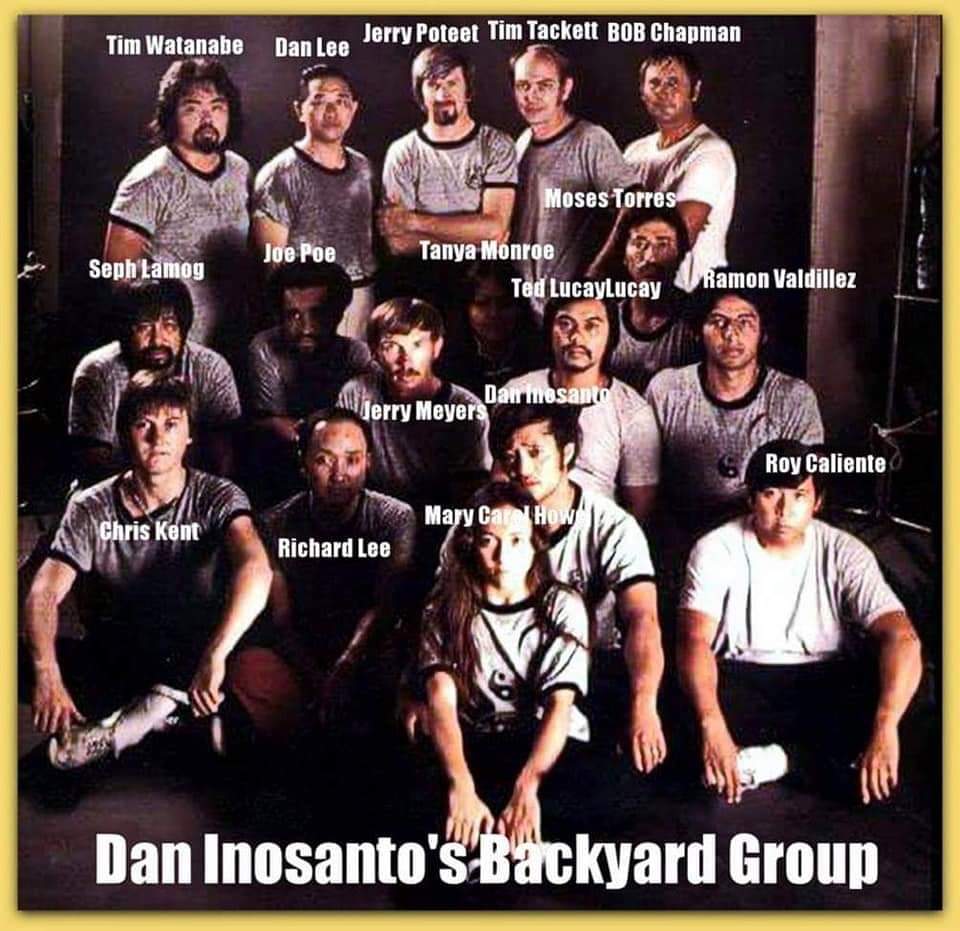 Dan Inosanto’s backyard training group